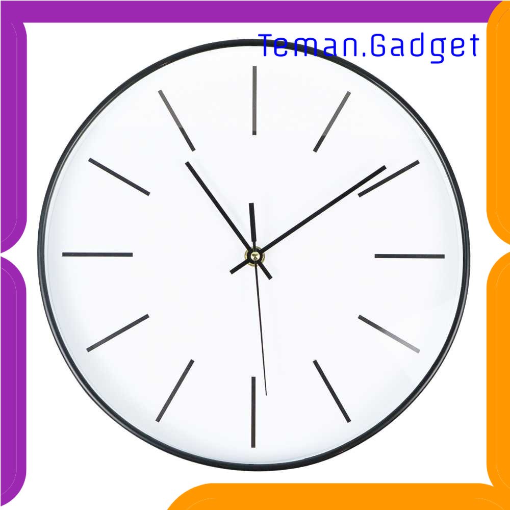 TG-PJM Jam Dinding Bulat Silent Movement Quartz Model Modern - H6589 (ada Tulisan Taffhome)