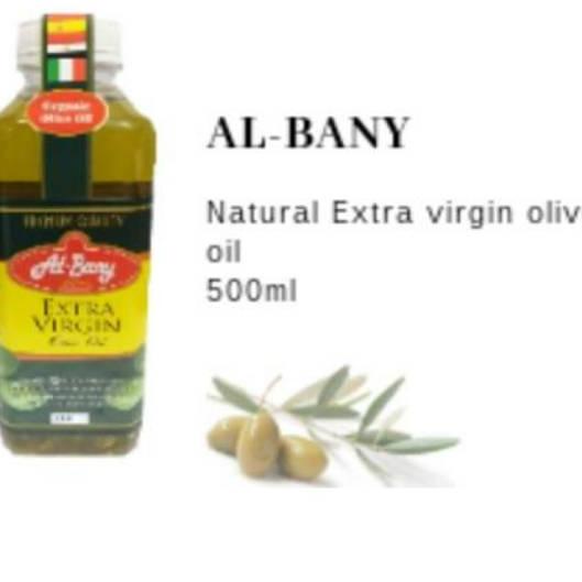 

► ZAITUN AL BANY EXTRA VIRGIN 500Ml ●