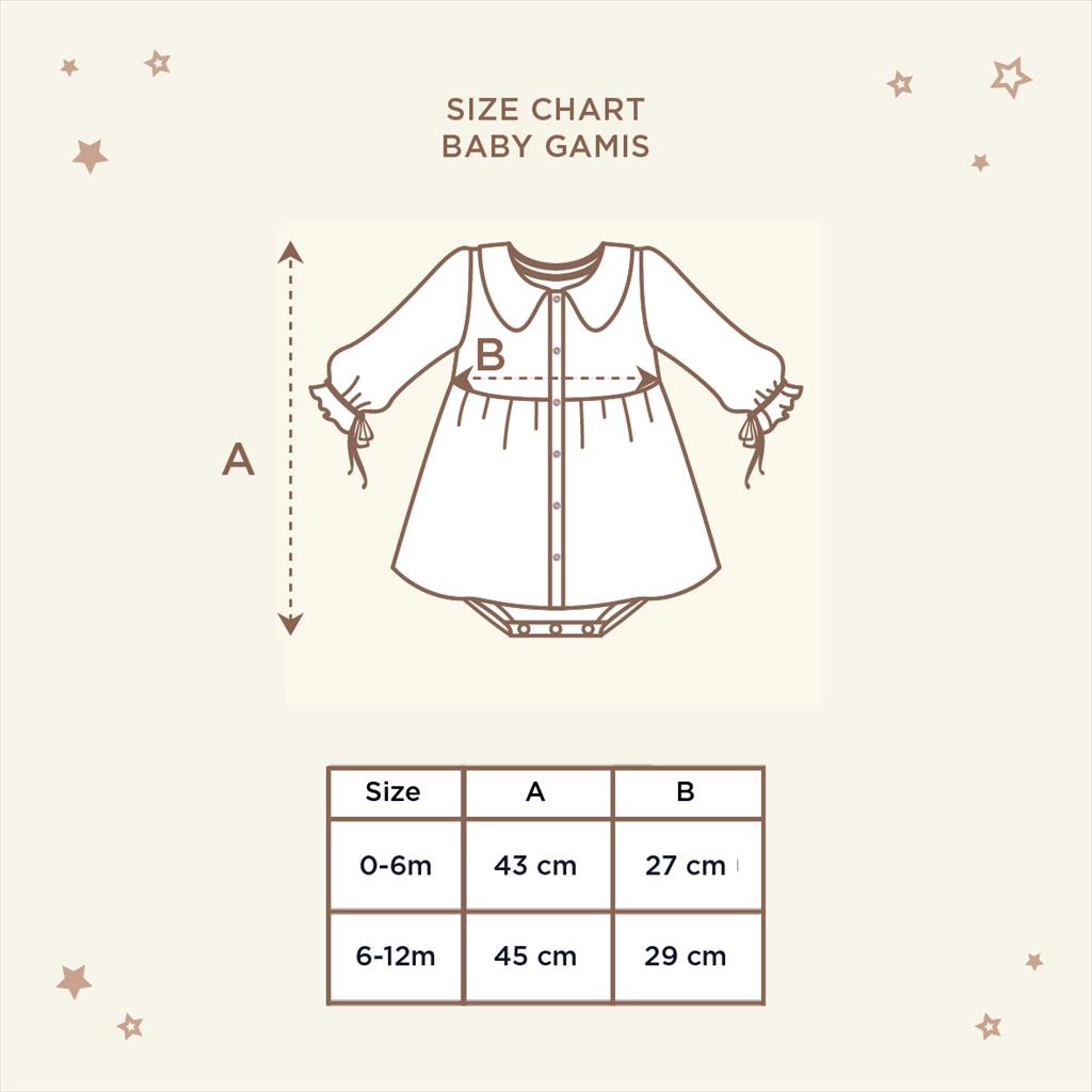 [TOMS] LITTLE PALMERHAUS (1pcs) Baby Gamis Raya Collection 2023 / Baju Lebaran Anak Perempuan / Blissful Ramadhan