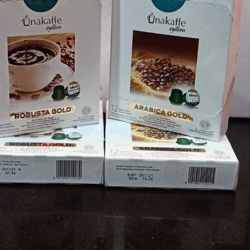 

➵ Unakaffe kopi kapsul Arabika Gold / Robusta Gold ❂