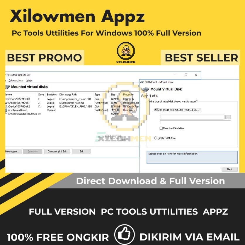 [Full Version] OSFMount Pro PC Tools Software Utilities Lifetime Win OS