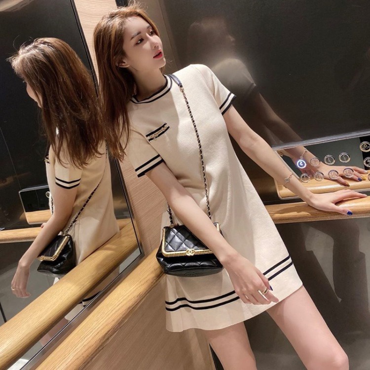 AJWShop QC Dress Korean Style Rajut Import Premium Kekinian | Dress Korean Style Remaja Import | Dress Wanita Korea Import Rajut Premium | Dress Wanita Kekinian | Dress Korea Kekinian Drakor | Dress Wanita Casual Dress