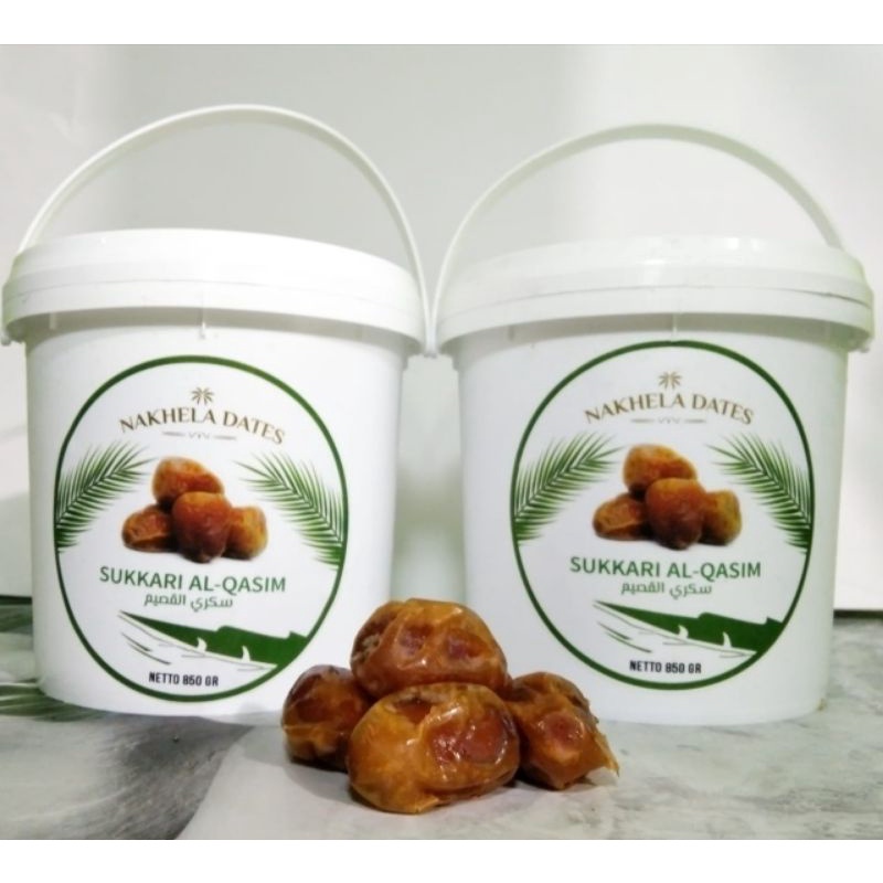 

Kurma Sukkari Nakhela Dates Ember Eksklusif 850gr / kurma basah premium arab