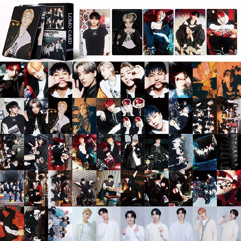 55pcs/box ENHYPEN photocards 定め DIMENSION : 閃光 Album LOMO card Postcard (READY STOCK)