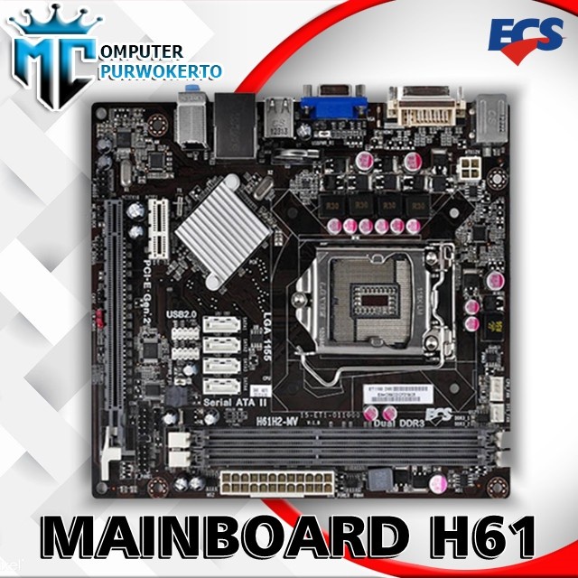 Mainboard H61 socket 1155 intel Merk Asrock