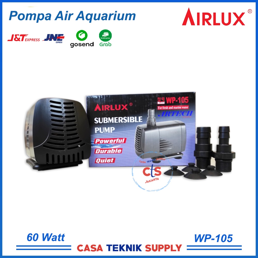 AIRLUX WP-105 60 WATT POMPA AIR AKUARIUM (SUBMERSIBLE PUMP)