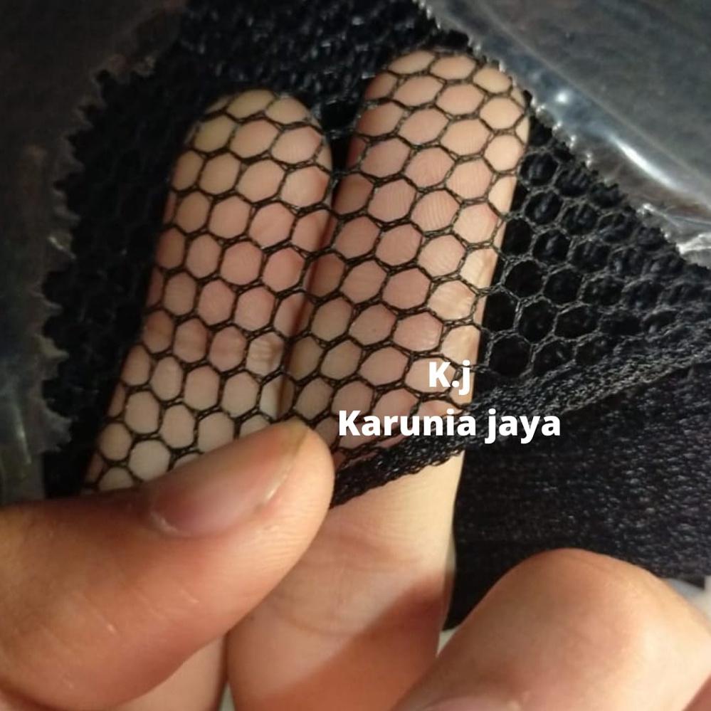 Kualitas Terbaik [Gratis Mini Gold] KAIN JALA JARING  100X150 HITAM (METER) - MESH JARING NET TAS