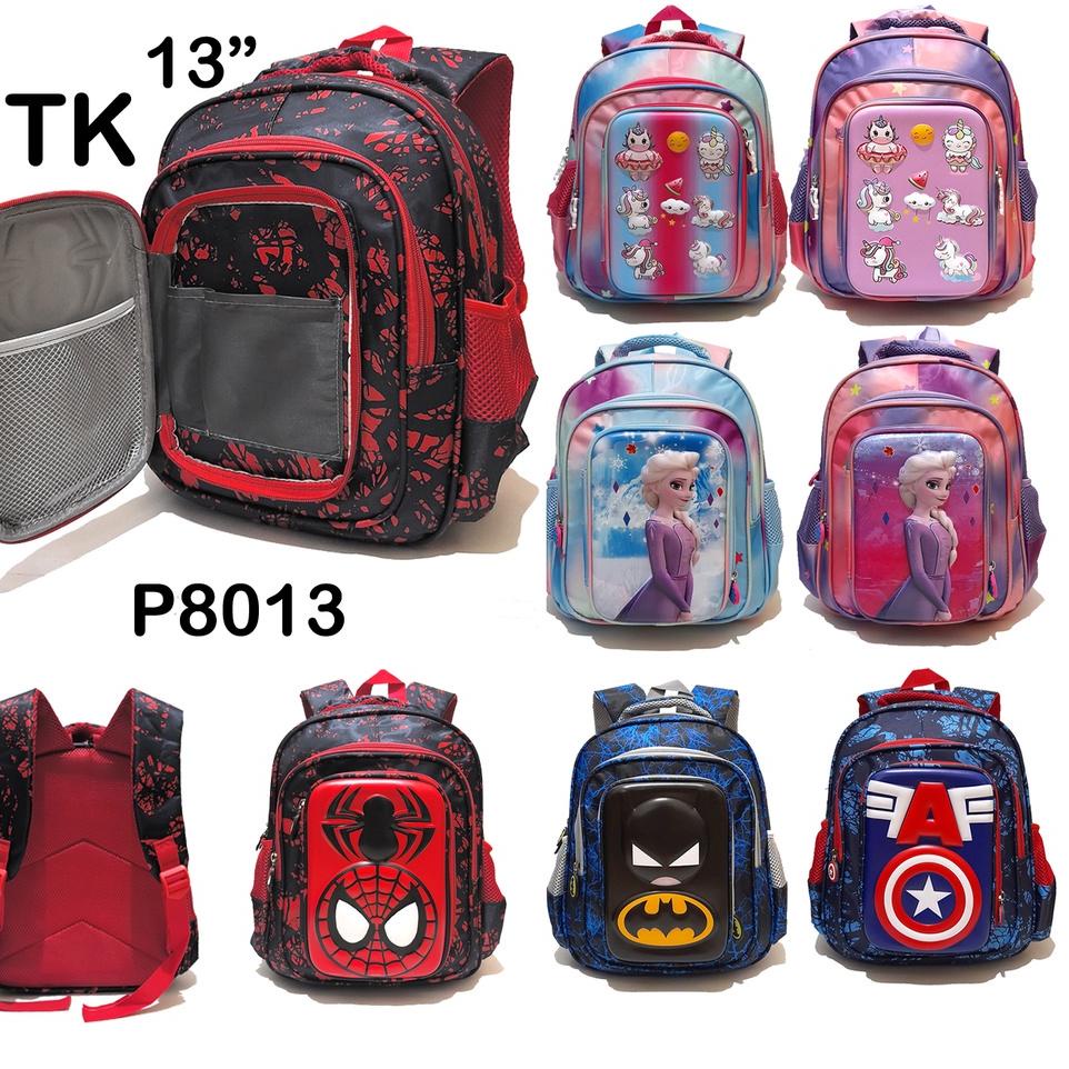 ➲ Tas TK Paud Ransel Sekolah Anak Laki Cowok Tas Anak Perempuan Tempat Pensil Superhero spiderman Ba