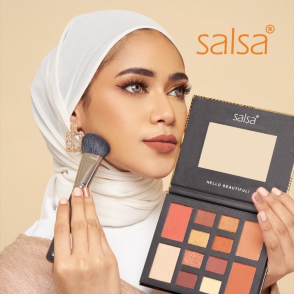 Unik Salsa Rhapsody Face Palette / Salsa Palet Eyeshadow Blush On Diskon