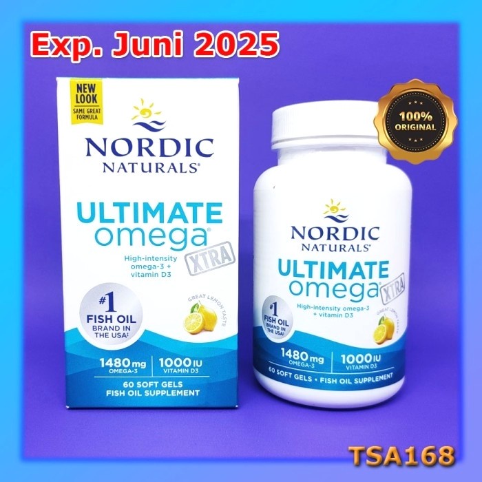 Nordic Naturals Ultimate Omega Extra XTRA 1480 mg 60 Softgel ORI USA