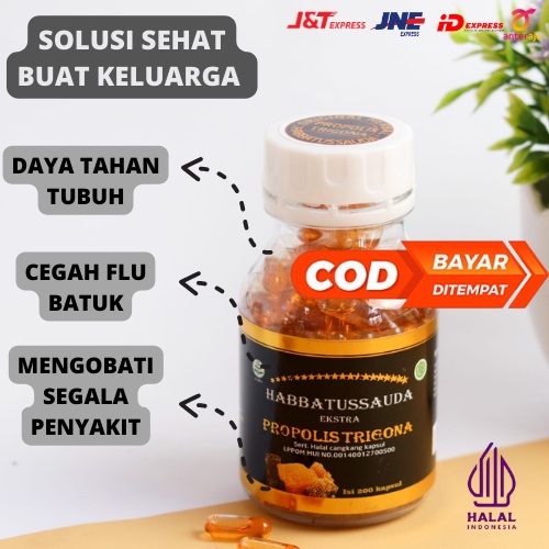 TRIGONA KESEHATAN HABBATUSSAUDA ASLI EXTRA PROPOLIS TRIGONA 200 KAPSUL JAMINAN ASLI ORIGINAL | JINTEN HITAM | HABBASYIFA | HABATUSAUDA OIL | HABBATUSSAUDA OIL | HABBATUSSAUDAH