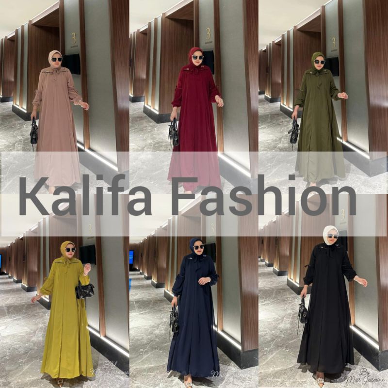 Gamis Abaya Aluna by Miss Jasmine M2Y / Gamis Syari / Gamis Abaya / Dress Abaya Mewah / Abaya Polos 