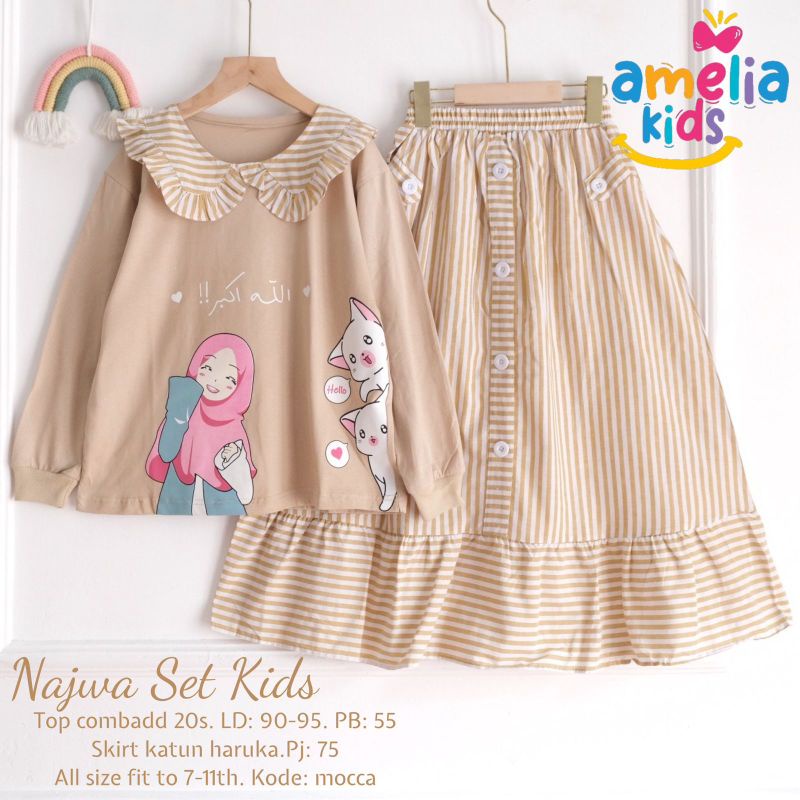 Najwa setelan kids ORI Amelia kids