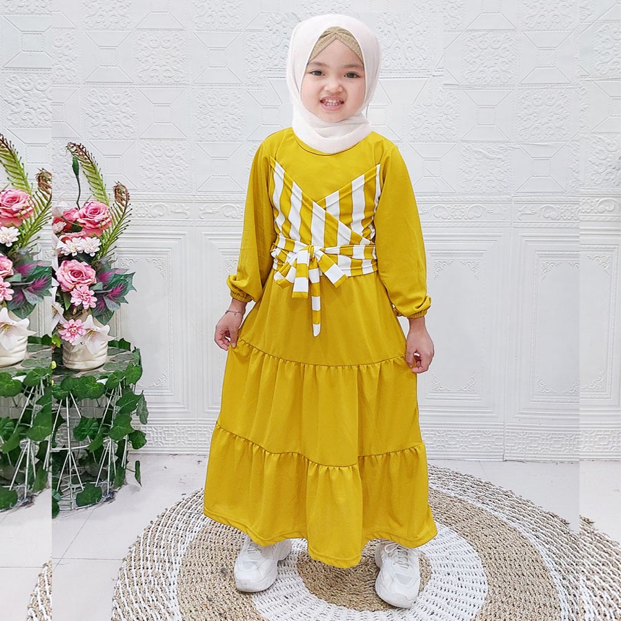 DRESS LESTY ANAK CANTIK VIRAL SOLEHA MAXI SYARI CARLINA