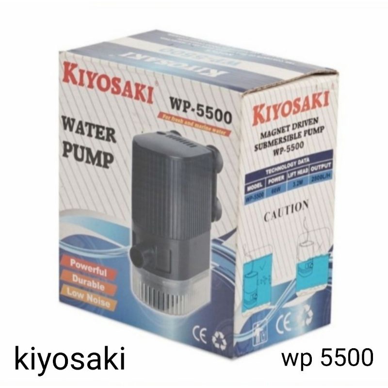 kiyosaki wp 5500 power head pompa celup air aquarium kolam ikan hias