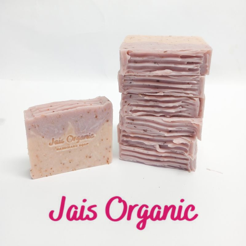 Lavender Rose Clay Handmade Natural Soap Bar / Sabun alami lavender