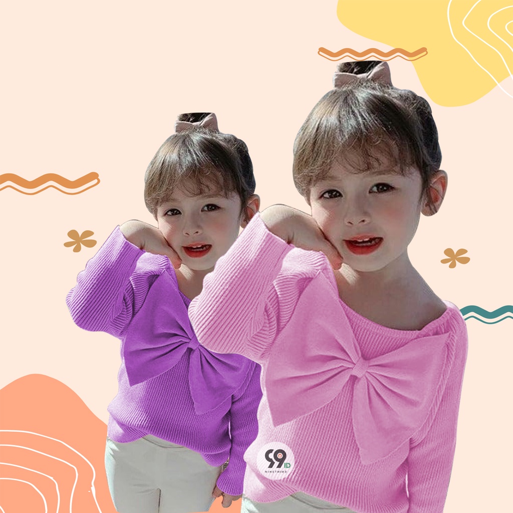 Atasan gaya korea WILMA PITA Blouse lengan panjang anak perempuan 1-5 tahun