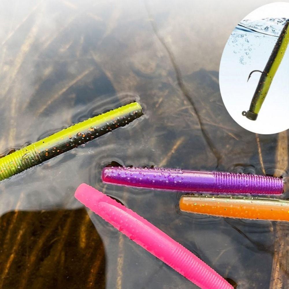 TOP 10pcs Soft Fishing Lure Souple Silicone Weightless Leurre Souple