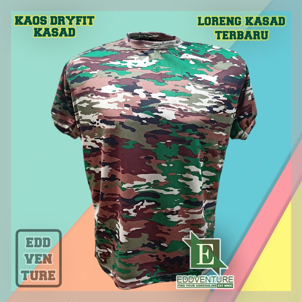 Satu Set Setelan Baju Kaos Lengan Pendek Topi Kasad TNI AD TAD Terbaru Punisher Skull Komando Balotelli Ripstop Dryfit Dry Fit Pria Wanita