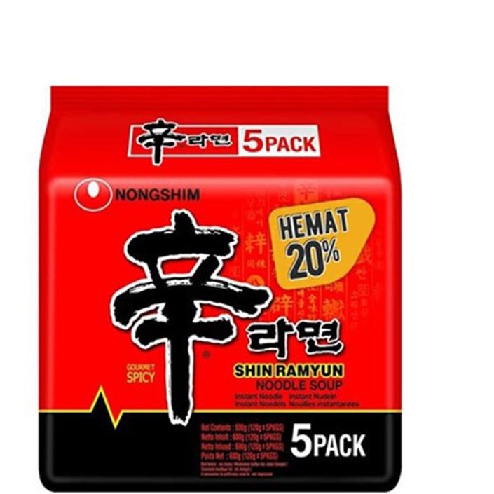 

♔ Shin Ramyun Mushroom Mie Instan 5 x 120 gr ℗