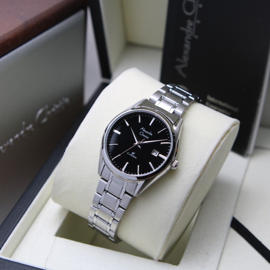 [Free Baterai] JAM TANGAN WANITA ALEXANDRE CHRISTIE AC 8681 / AC8681 RANTAI ORIGINAL GARANSI 1 TAHUN