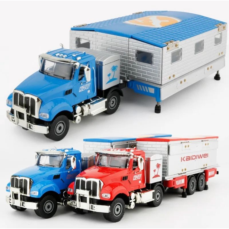 Diecast Truk KDW Transformation Truck Miniatur Diecast Kaidiwei Skala 1:50