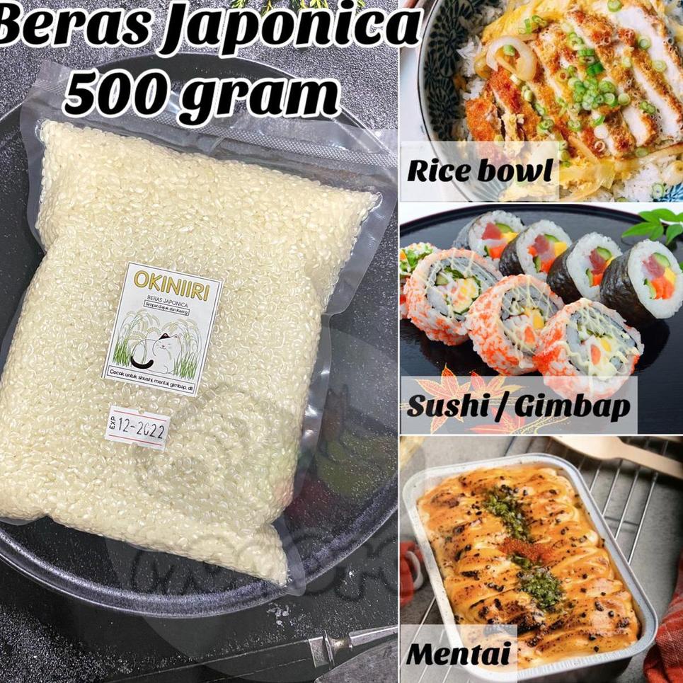 

W94 Beras Sushi Jepang 500 gram Japonica Rice Mentai Pulen Punel TERMURAH ㅭ