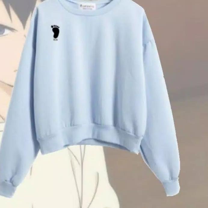 ➱ Sweater ICS Haikyuu Logo Bordir Kanan | Haikyuu Merchandise | Haikyuu Sweater | Anime Merchandise 