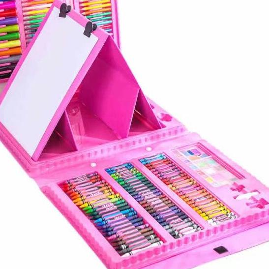 

12.12 Crayon Anak Pengasah 208pcs Set Alat Menggambar Melukis Anak-anak Crayon Cat Air Pensil serbuuu !