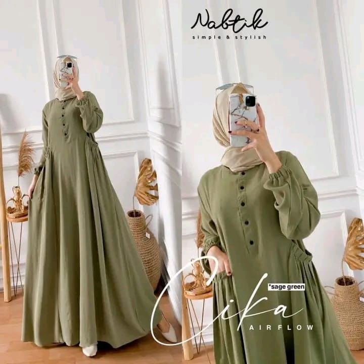 GAMIS CIKA BAHAN CRINKLE//GAMIS CRINKLE KEKINIAN