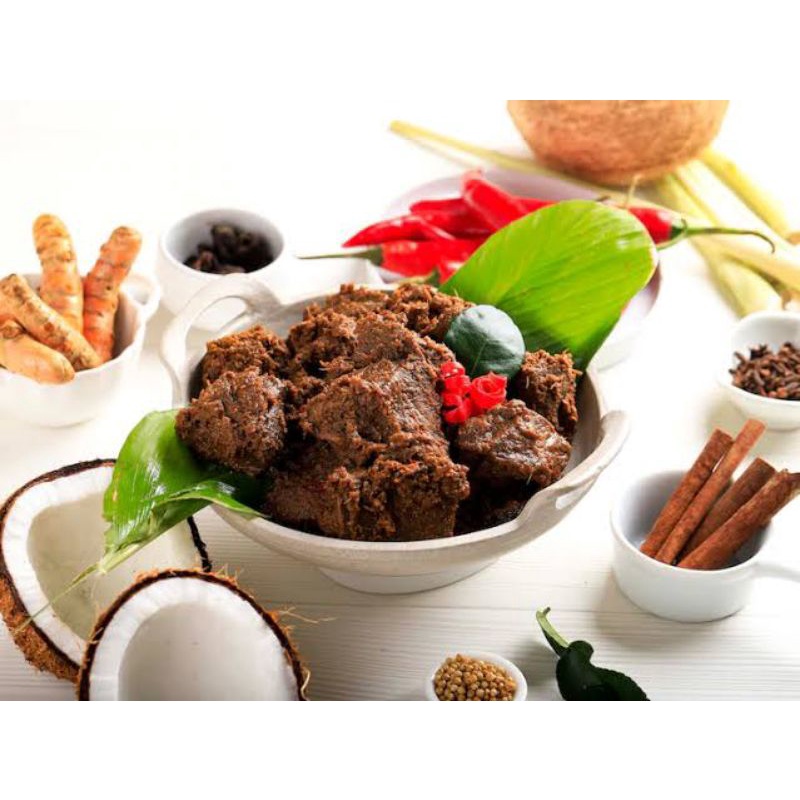 

Randang Sapi khas Padang SEHATI BERSAMA 1Kg gratis sambal ijo