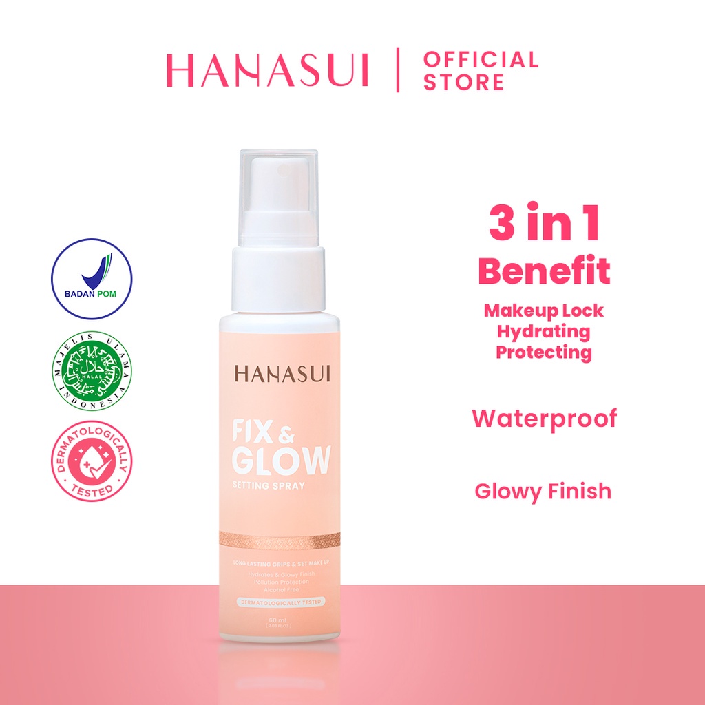 Hanasui Fix &amp; Glow Setting Spray 60ml