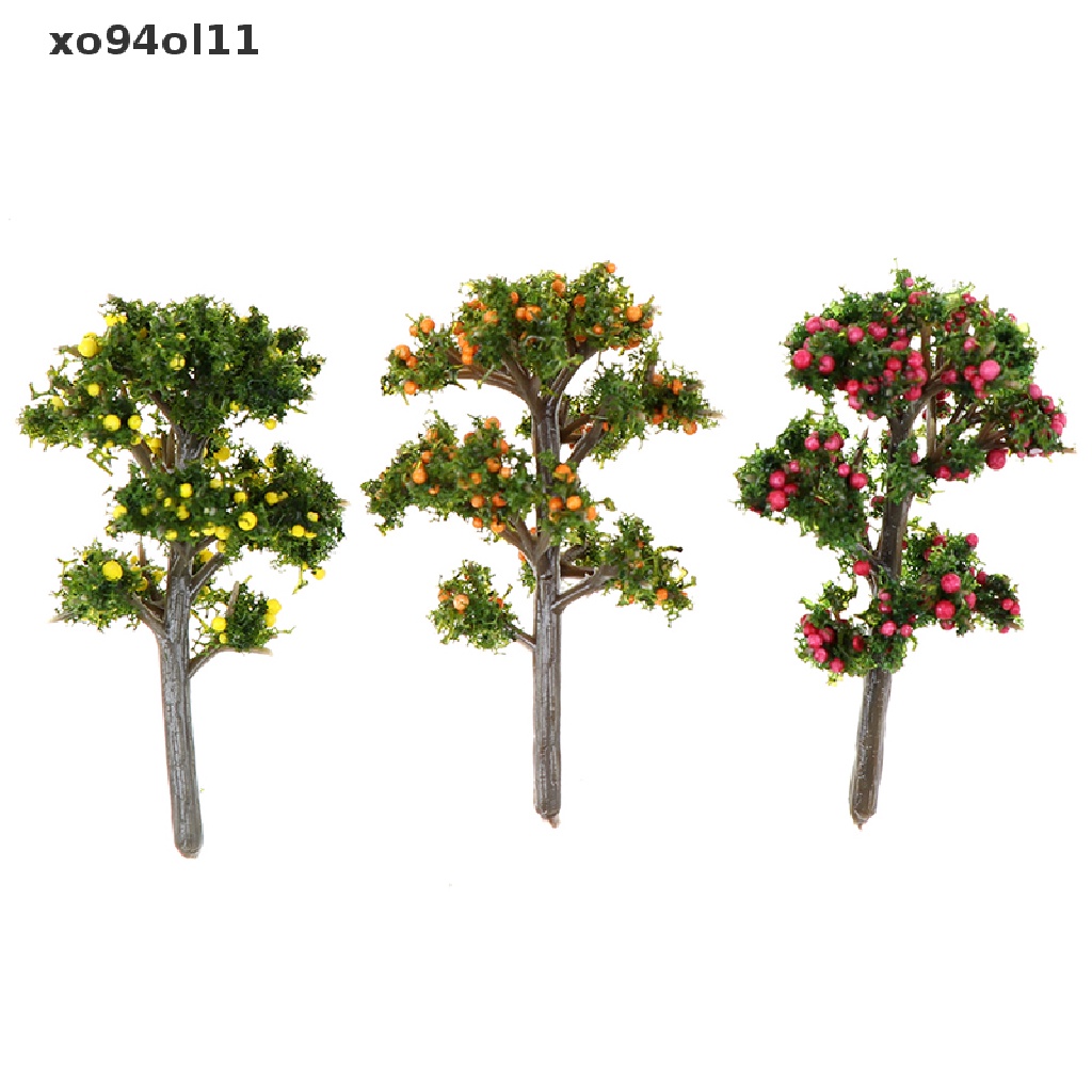 Xo 1Pc Ornamen Taman Mini Miniatur Resin Pohon Buah Kerajinan Peri Dekorasi Taman OL