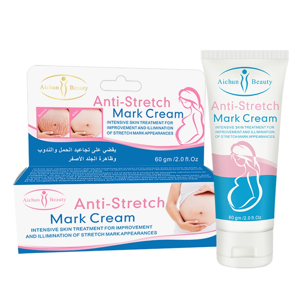 AICHUN Anti-Krim Stretch Mark Cream/Maternity Repair Body Cream-Menghilangkan Stretch Mark Penghilang Bekas Luka, Memperbaiki, Melembabkan -60g