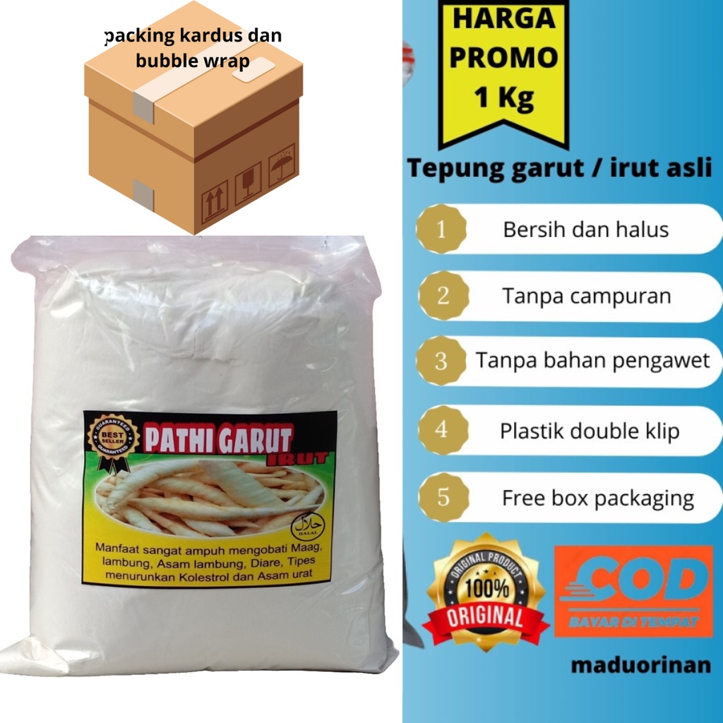 

TEPUNG ANGKRIK GARUT/IRUT/UMBI GARUT/OBAT ASAM LAMBUNG ALAMI