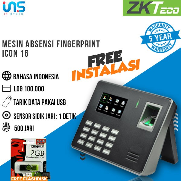 

[[JNT COD]] Fingerprint Mesin Absen INS 50 Mesin Absensi Design Modern Termurah - ICON16