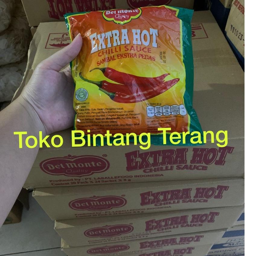 

Star Delmonte Saos Sambal Extra Hot Sachet Stick 1 Dus isi 20 pak x 24 stik !