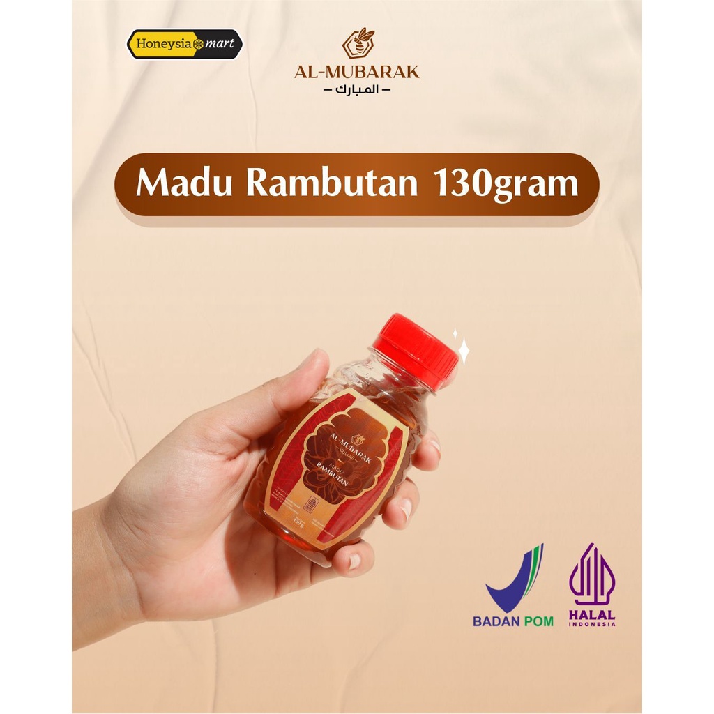 

Madu Murni Asli Al Mubarak Rambutan 130gr