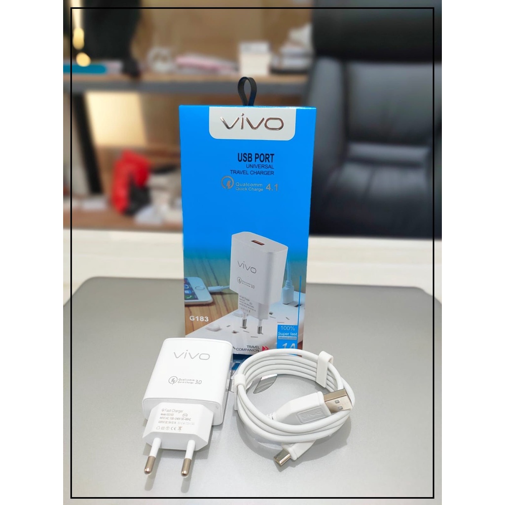 (ba) TC / CHARGER VIVO QUALCOME Y15 QUICK CHARGER 4.1A MICRO &amp; TYPE C