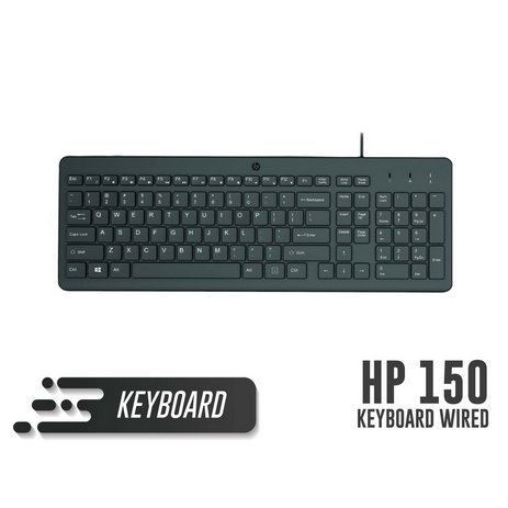 ITSTORE HP 150 Wired Keyboard Slim Design /  keyboard HP150 Garansi Resmi