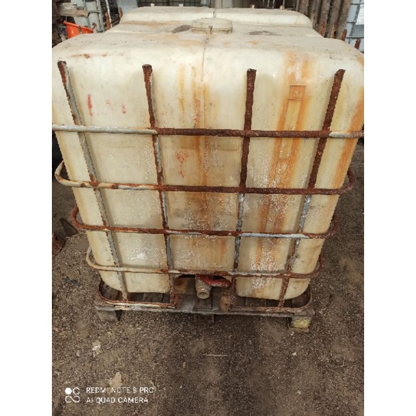 ibc bekas kempu second Tandon/ Toren/kempu IBC/1000 liter/ kolam lele/ternak lele/bibit ikan