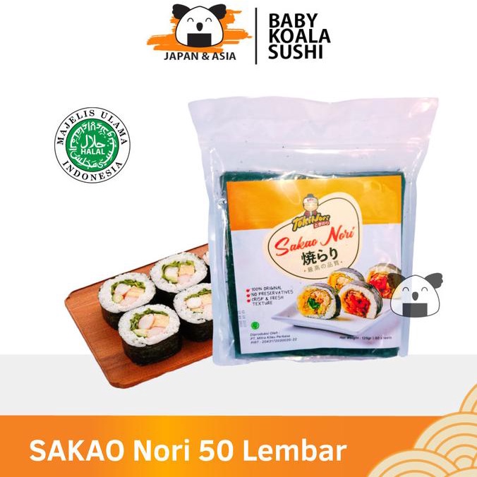 

NORI SUSHI HALAL MUI 50 Lembar | SAKAO Yakinori Sushi TERLARIS