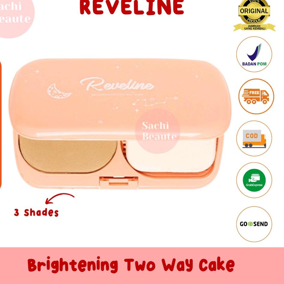 Promo REVELINE Brightening Two Way Cake | Bedak TWC BPOM Original