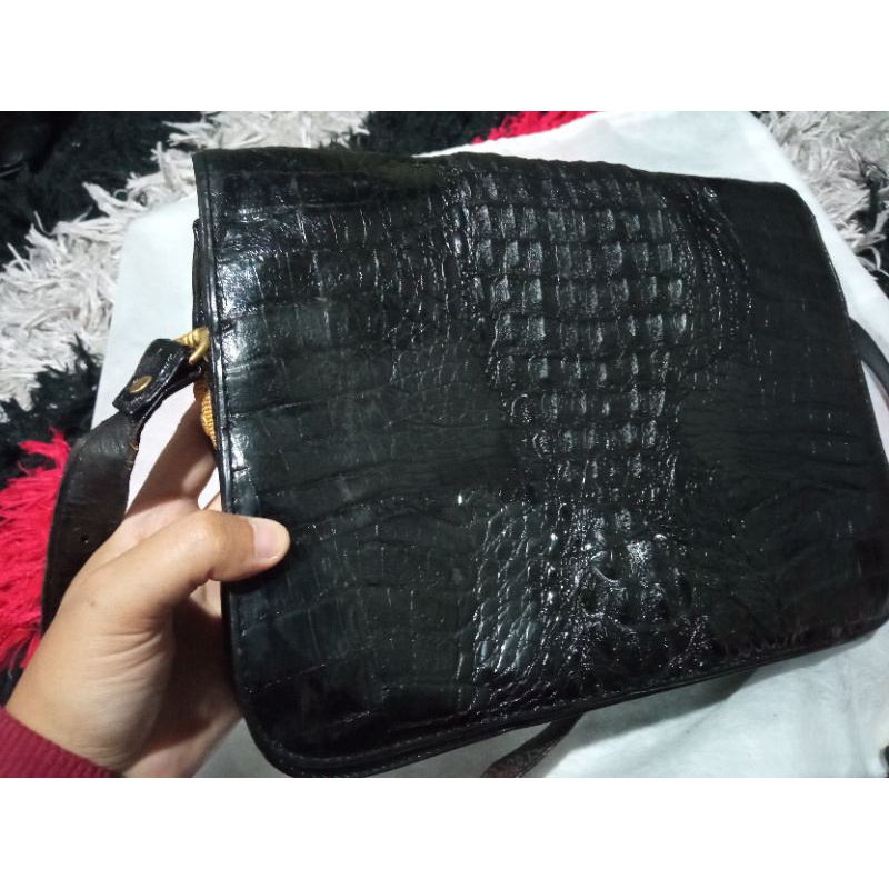 Preloved tas kulit buaya