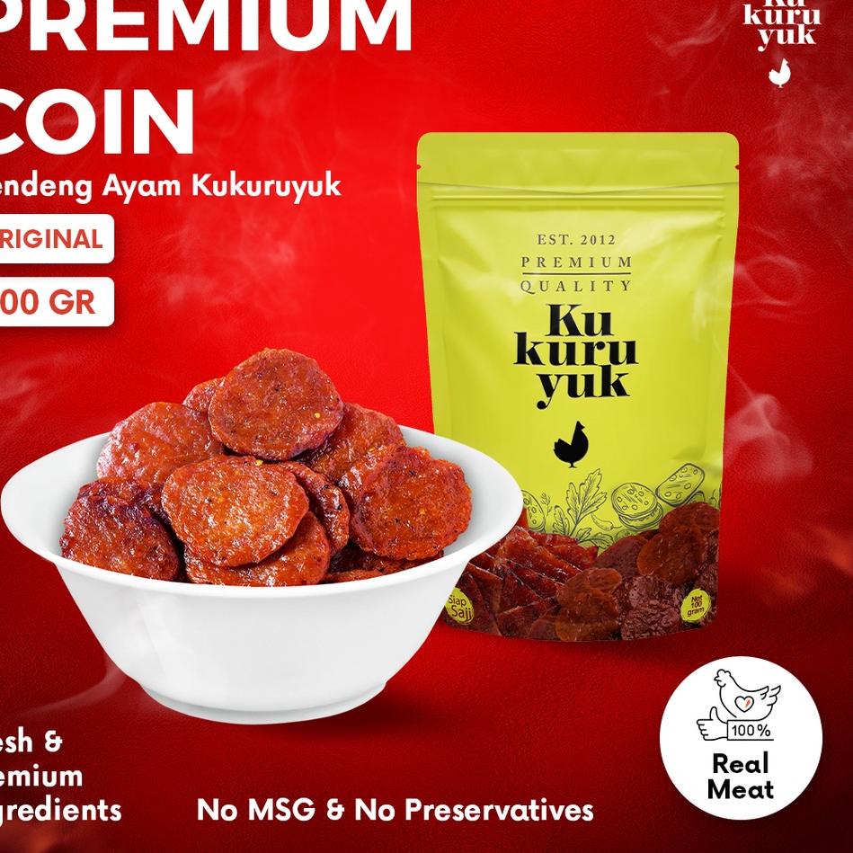 

✫ [PREMIUM COIN] Dendeng Ayam Kukuruyuk Makanan Siap Saji - 100 Gram ➪