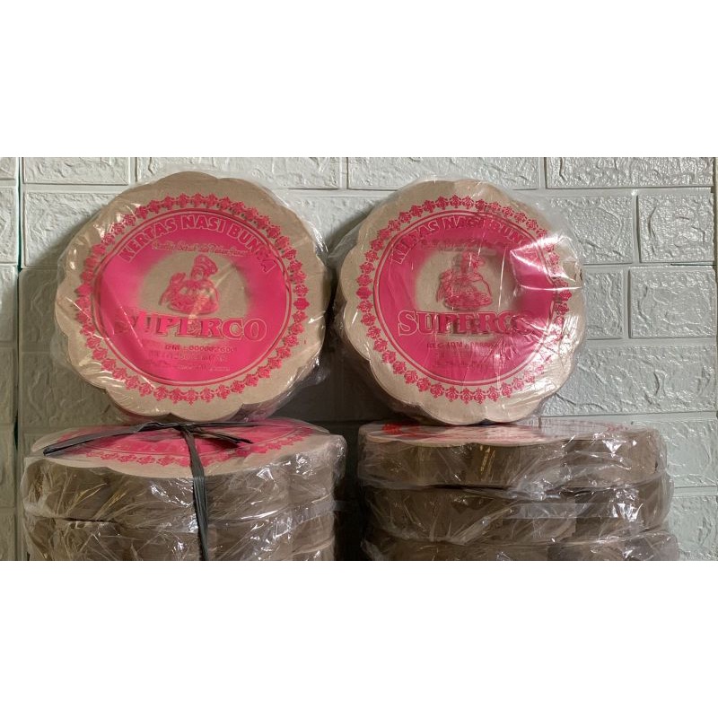 Kertas Nasi / Alas piring rotan / Alas piring lidi isi 250 lembar