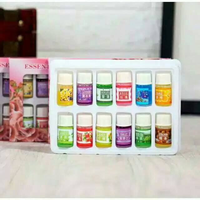 Aroma therapy Minyak essential oil humidifier 12 pcs terapi