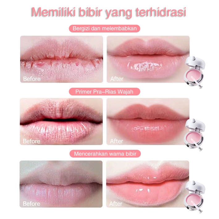 Masker Bibir Pemerah bibir Memperbaiki kulit mati di mulut / warna mulut kusam / perawatan mulut 10g Masker bibir perbaikan minyak mawar Untuk ibu hamil Mengelupas mulut/ Melembabkan bibir