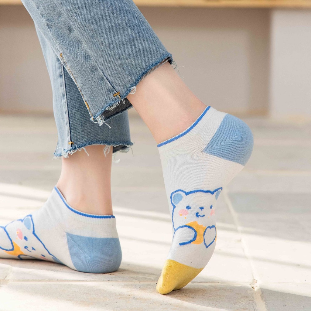 ♫ Megata ♫ AA267 Kaos Kaki Wanita Motif Kaoskaki Fashion Korea Women Sock Import