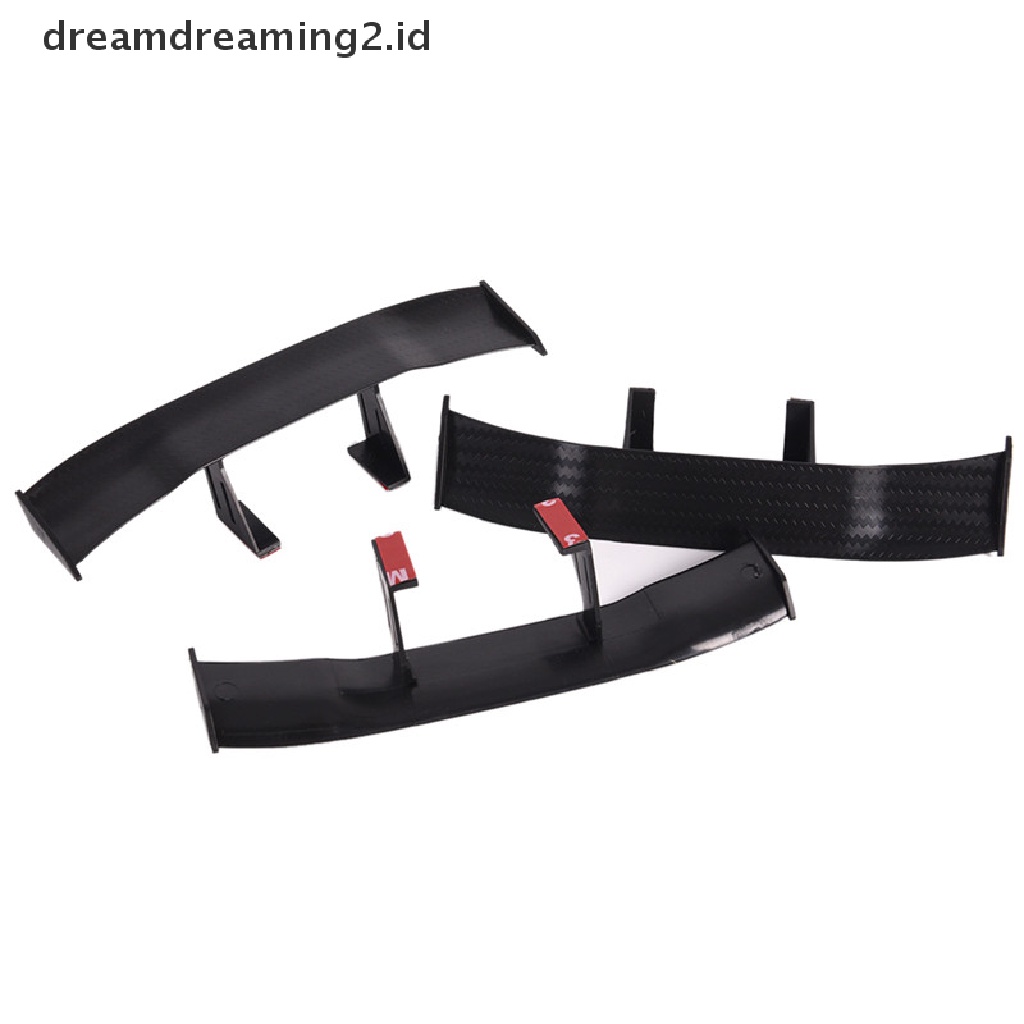 (dream) Hot Universal Mini Spoiler Mobil Ekor Belakang Dekorasi Spoiler Wing Carbon Fiber.